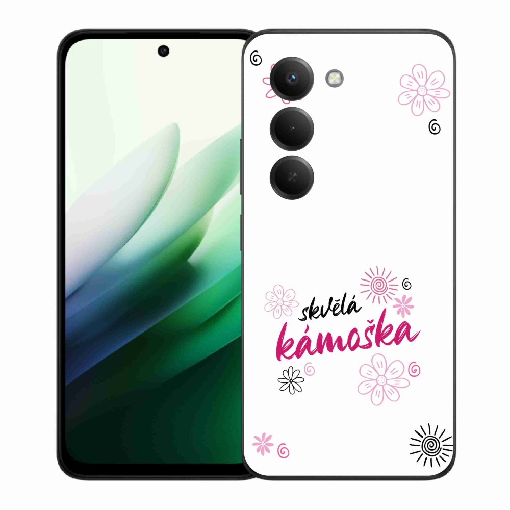 Gél borító mmCase a Xiaomi Redmi 15 5G - nagyszerű haver fehér háttérrel