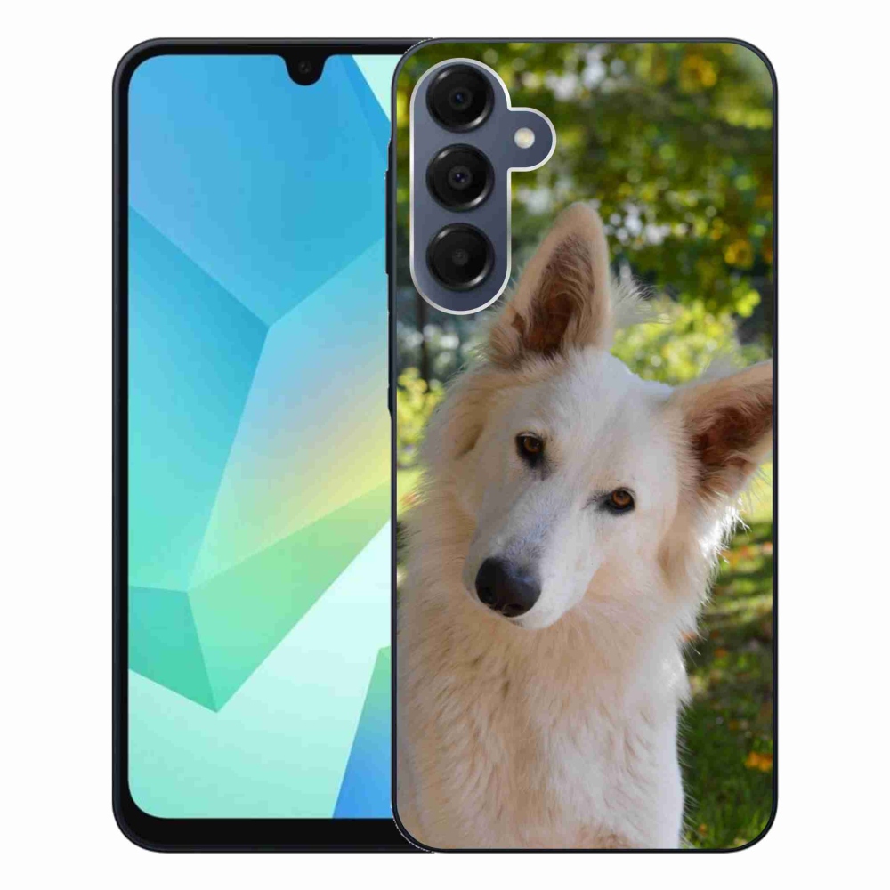 Gél védőhuzat mmCase Samsung Galaxy A16 4G/5G - fehér svájci pásztor 1