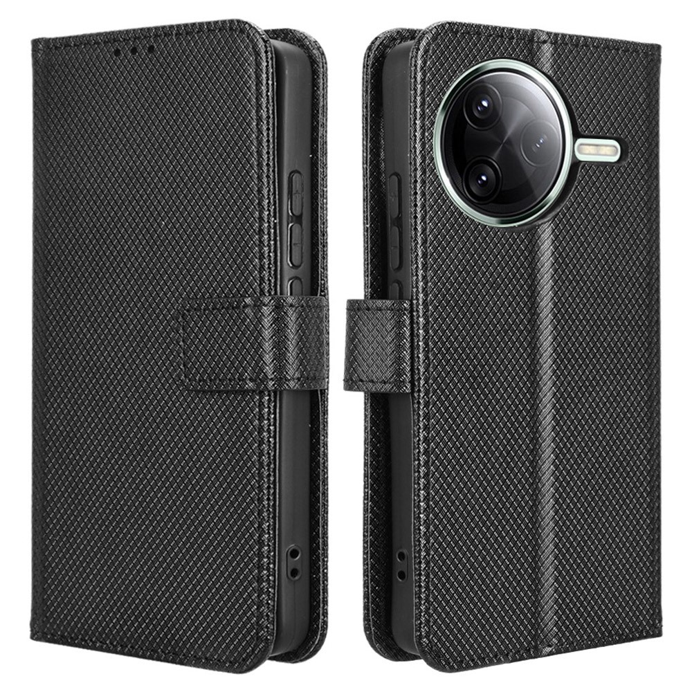 Gyémánt könyv tok Xiaomi Poco F7 Pro 5G/Poco F7 Ultra 5G - fekete