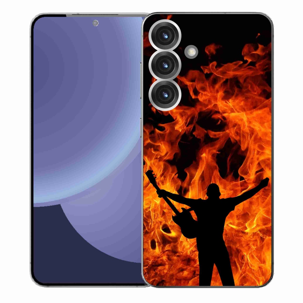 Gél borítás mmCase Samsung Galaxy S25+ - zenész és tűz