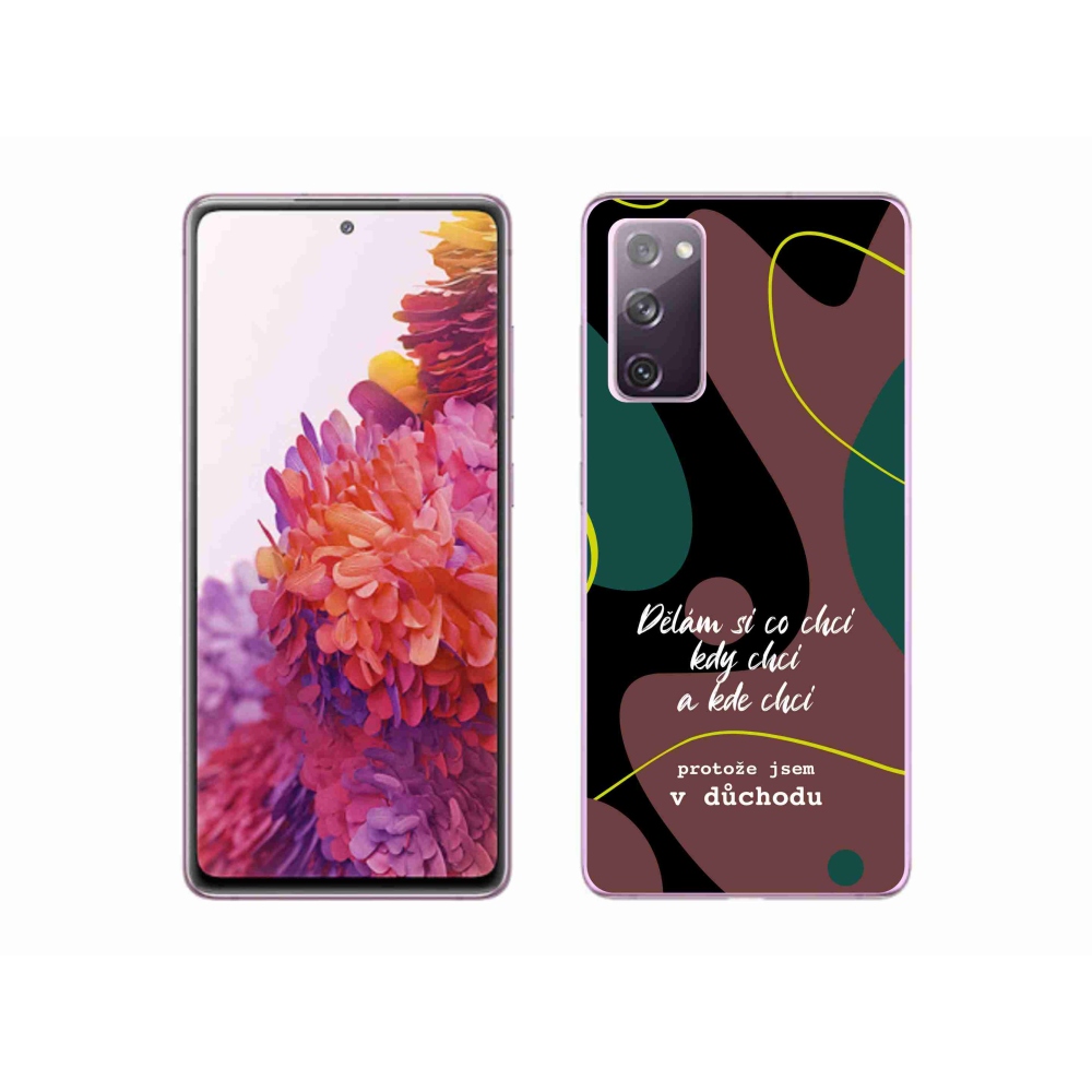 Gél borítás mmCase Samsung Galaxy S20 FE - vicces szöveg 10 fekete háttér