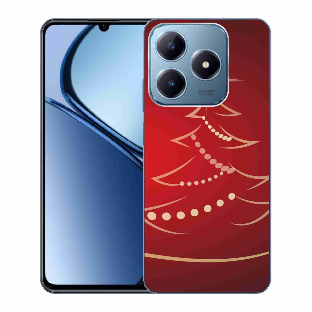 Gél borítás mmCase a Realme C63 készülékhez - karácsonyfa karikatúra