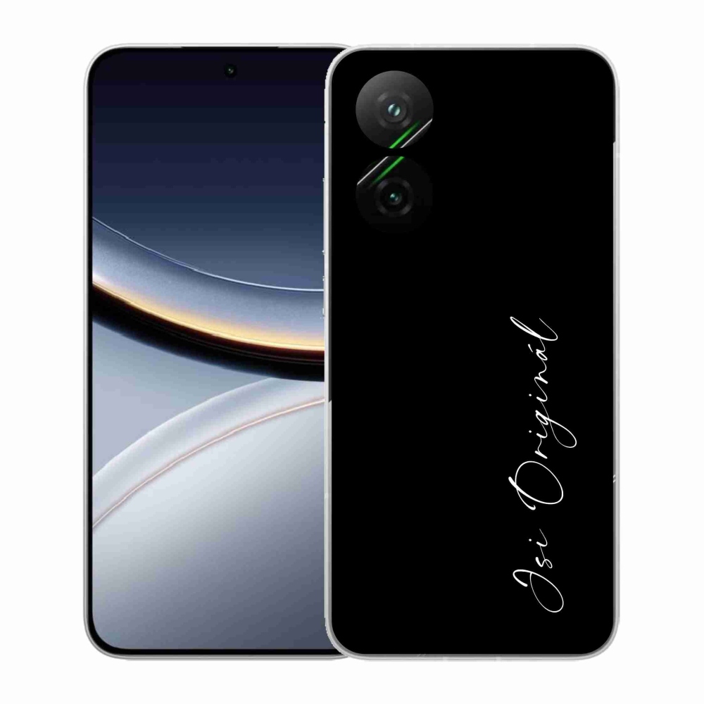 Gél borító mmCase a Xiaomi Poco F7 5G-hez - te vagy az eredeti fekete háttér