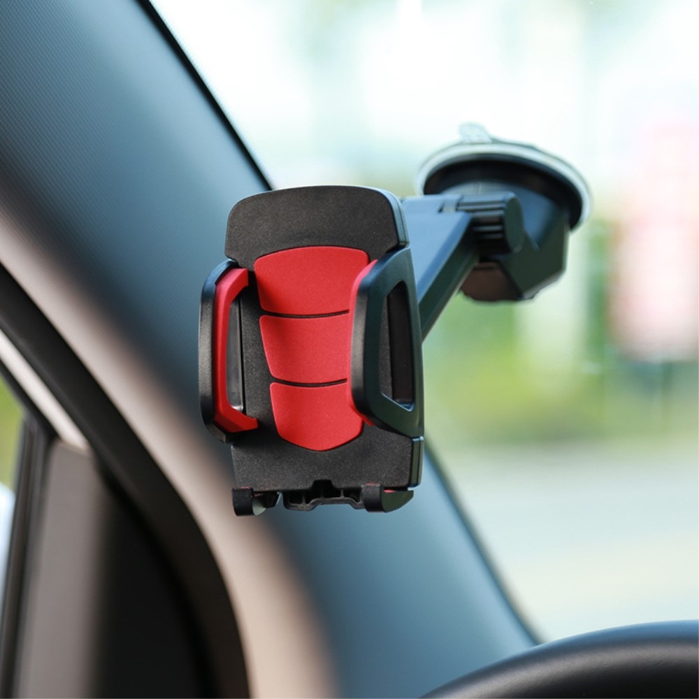 Univerzális autós üvegtartó mobiltelefonhoz 6.3-ig - piros