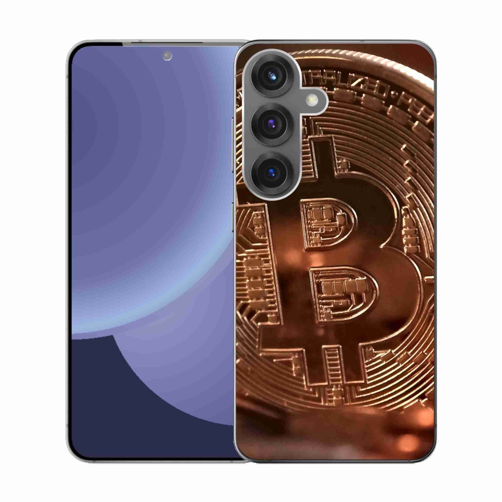 Gél borítás mmCase Samsung Galaxy S25 készülékhez - bitcoin