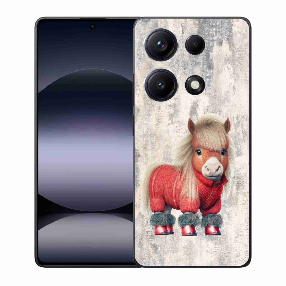 Gél borítás mmCase a Xiaomi Redmi Note 14S-hez - póni pulóverben