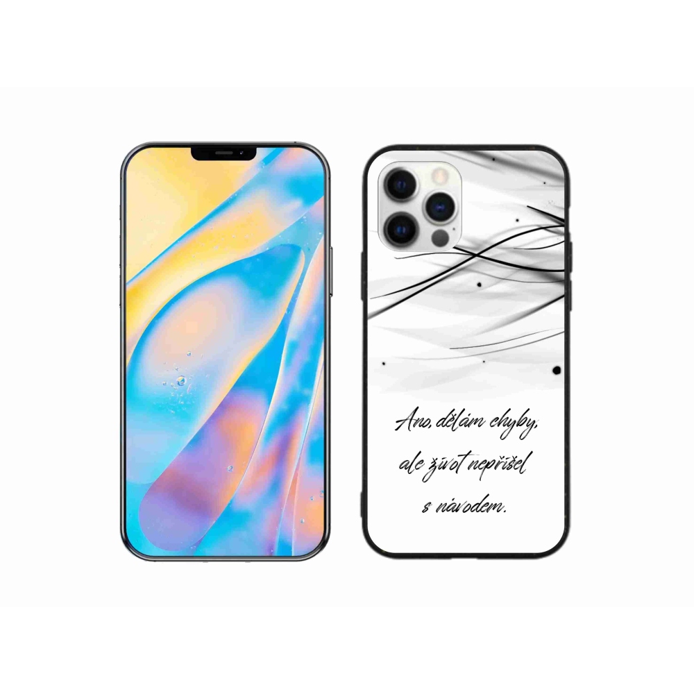 Zselés borítás mmCase iPhone 12 Pro készülékhez - idézem fehér háttér