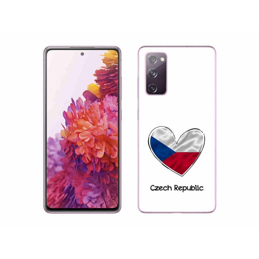 Zselés borítás mmCase Samsung Galaxy S20 FE - zászló szív fehér háttérrel