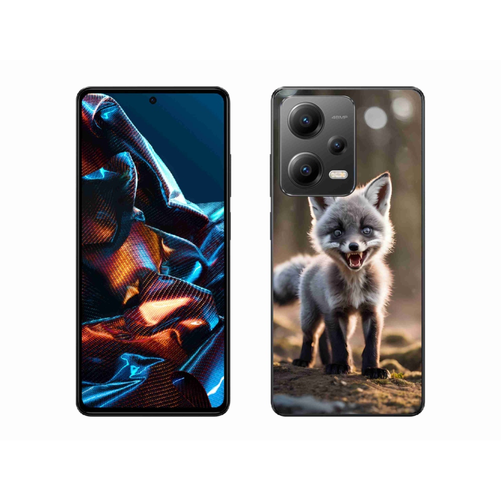 Gél borítás mmCase a Xiaomi Redmi Note 12 Pro 5G számára - angry fox