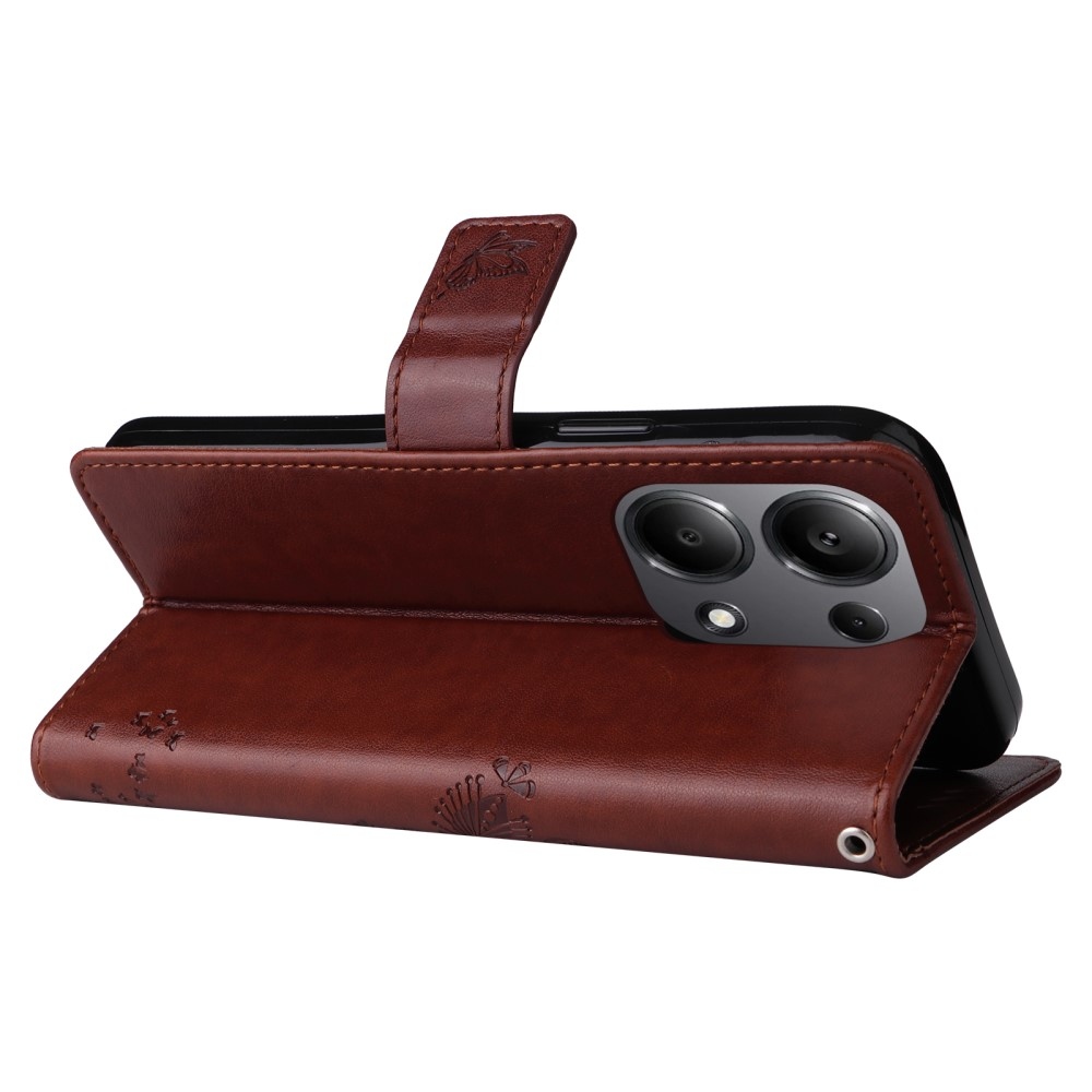 Fák könyv tokja Xiaomi Redmi Note 13 Pro 4G/Poco M6 Pro - barna