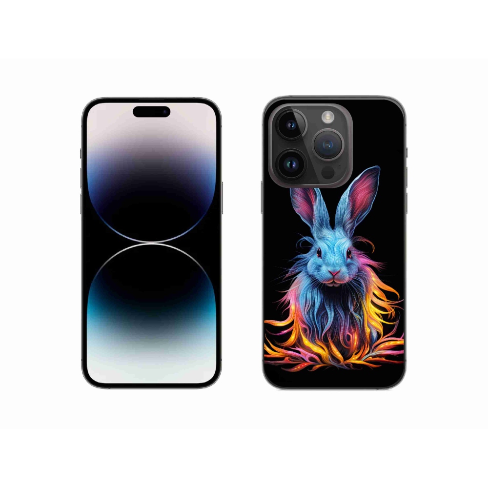 Zselés borítás mmCase iPhone 14 Pro készülékhez - absztrakt nyúl