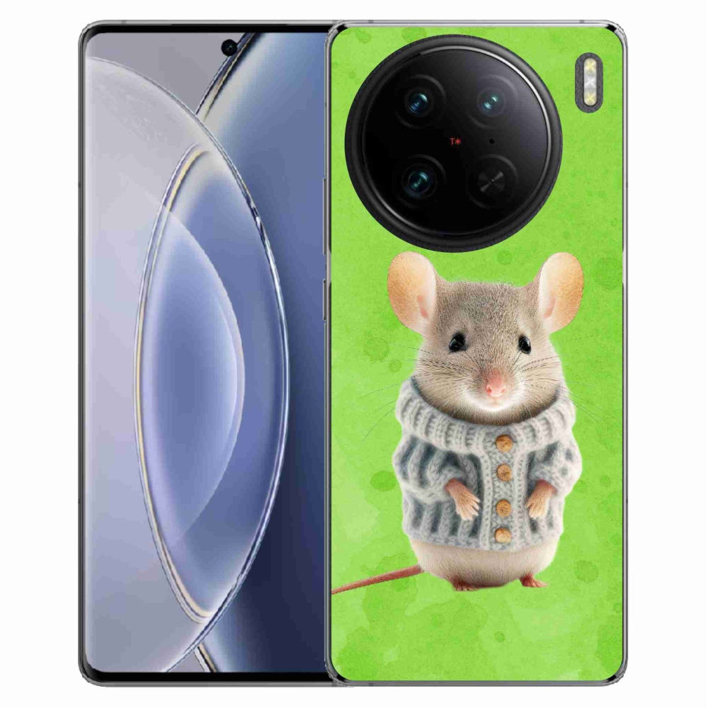 Gél borítás mmCase a Vivo X90 Pro készülékhez - egér pulóverben
