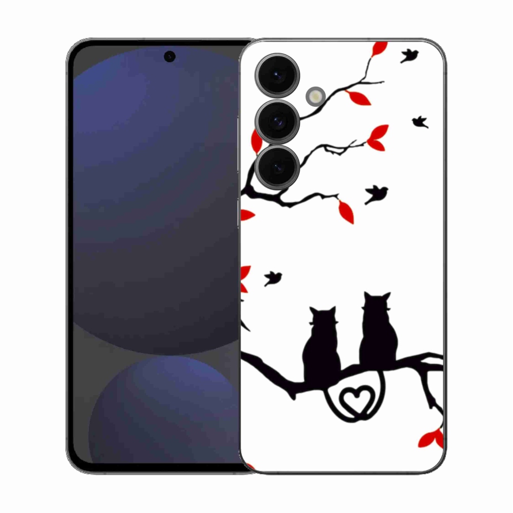 Gél borítás mmCase Samsung Galaxy S25 FE - macska szeretet