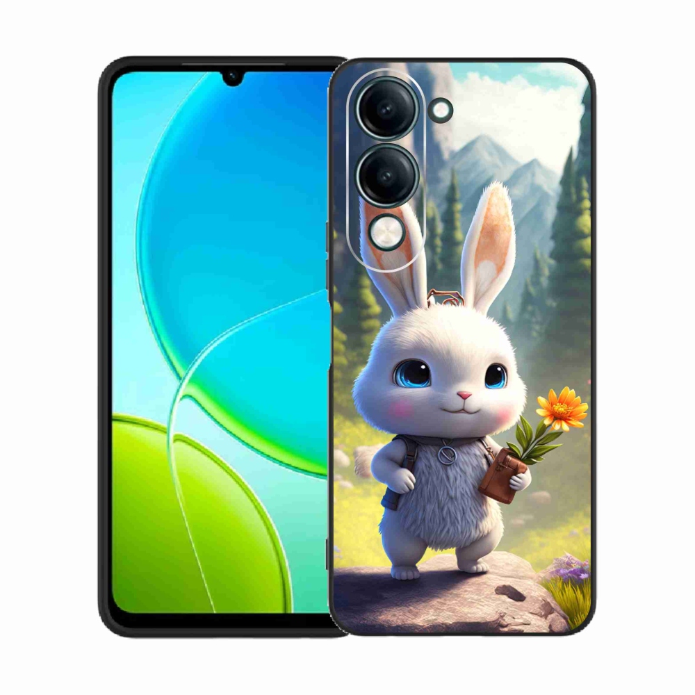 Gél borító mmCase a Vivo Y29s 5G-hez - aranyos nyuszi