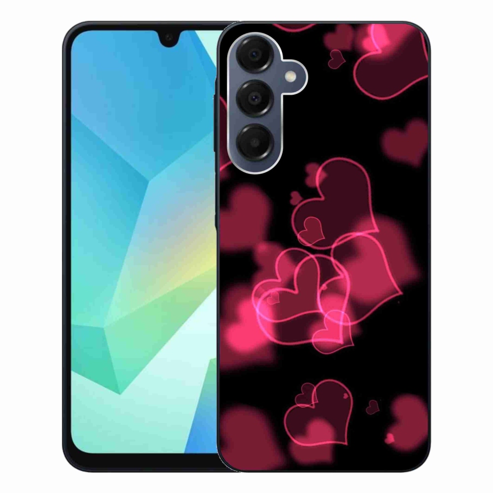 Zselés borítás mmCase Samsung Galaxy A16 4G/5G - piros szívek