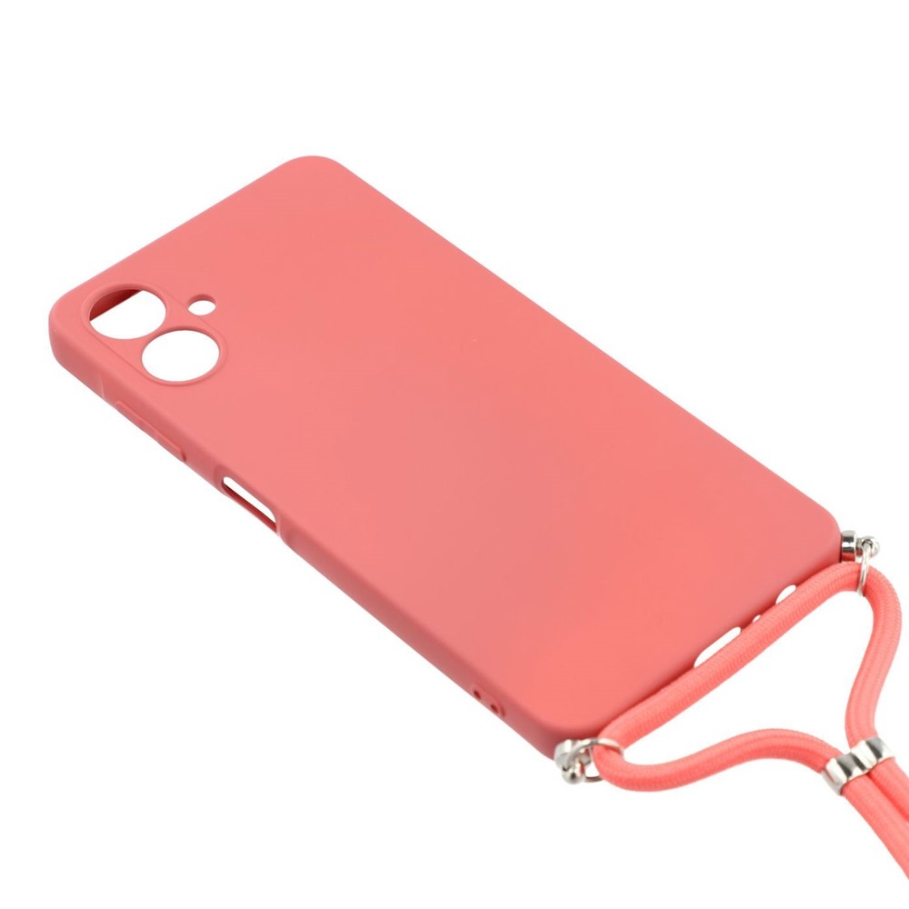 Bélés zselés tok húzózsinórral Samsung Galaxy A07 4G - bordó színű