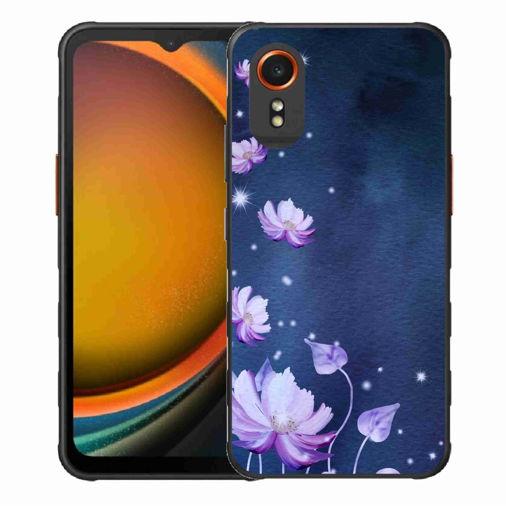 Gél tok mmCase a Samsung Galaxy Xcover 7 készülékhez - hulló virágok