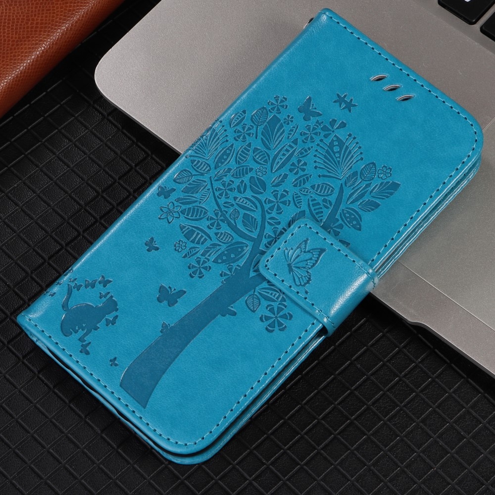 Fák könyv tok Xiaomi Redmi A5 (173.45x79.35x8.45mm) - kék