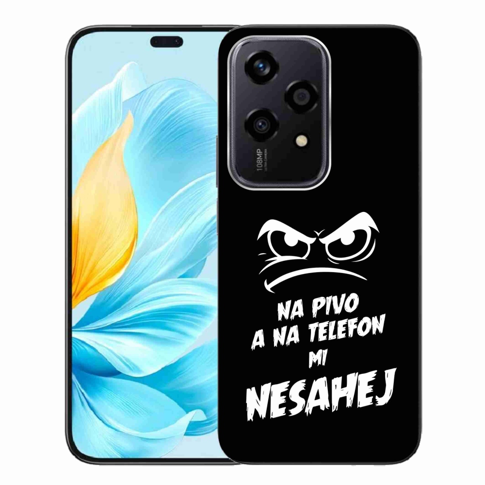 Gél borító mmCase a Honor 200 Lite 5G számára - sör motívum 2 fekete háttérrel