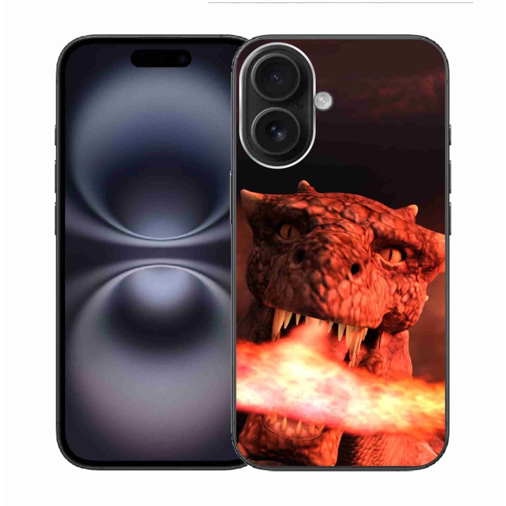 Zselés borítás mmCase iPhone 16 készülékhez - sárkány