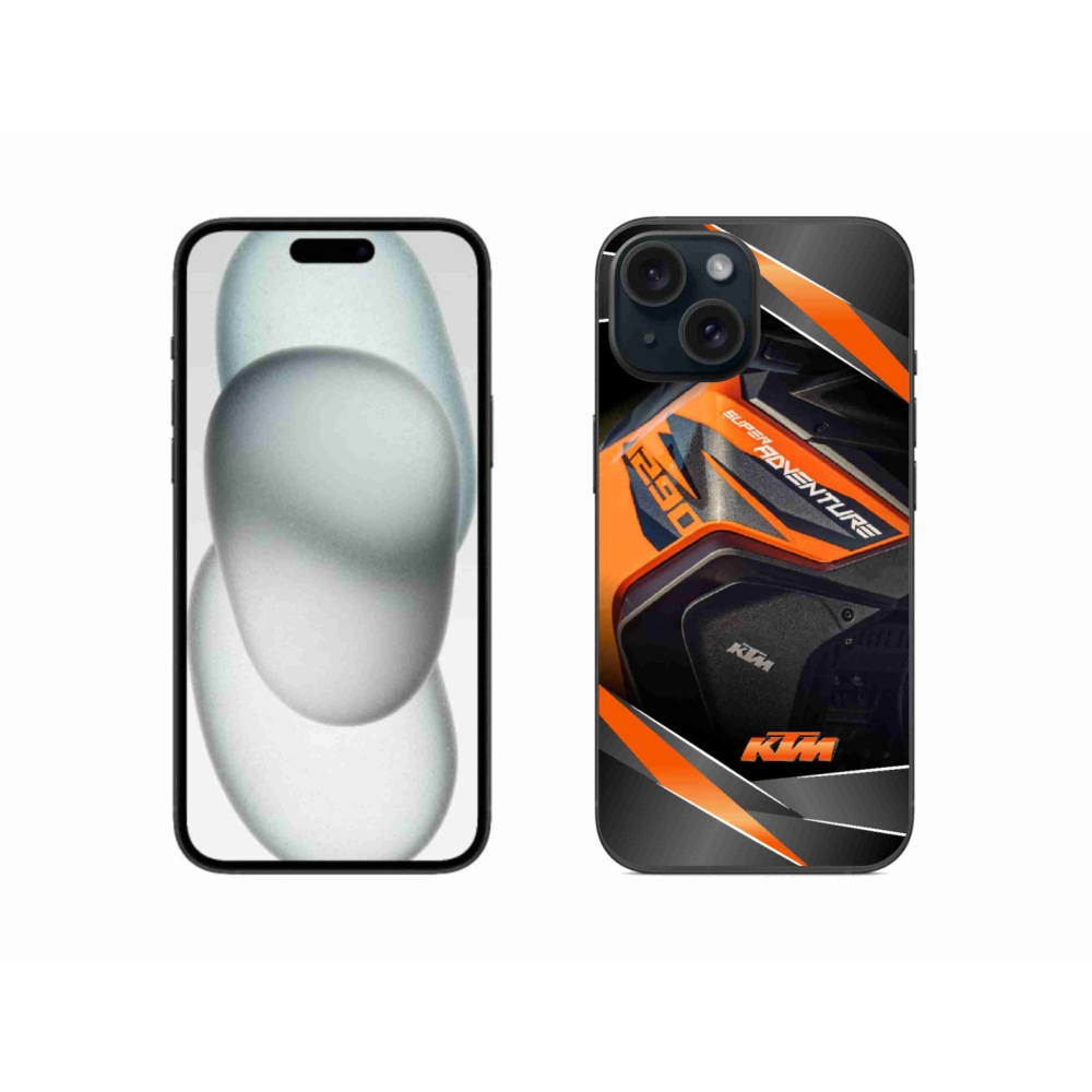Zselés borítás mmCase iPhone 15 készülékhez - motoros ktm