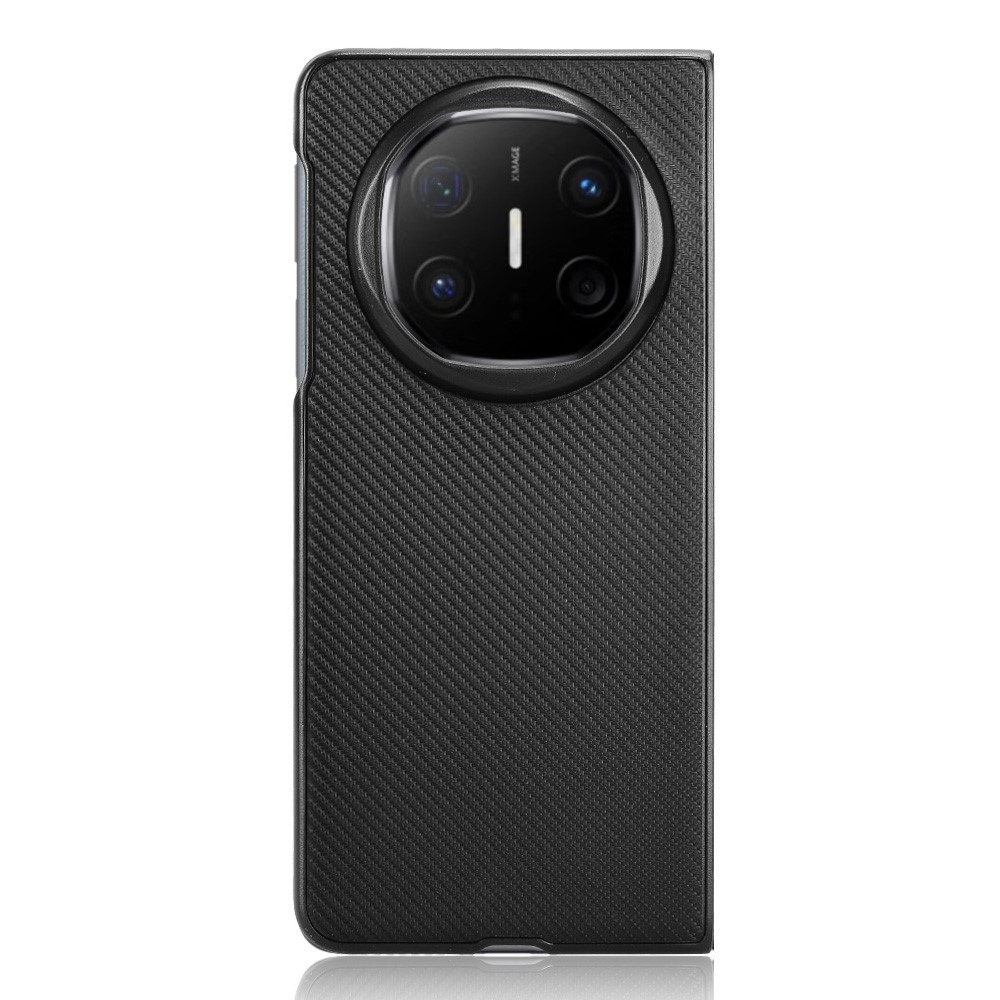 Textúrás műanyag borítás műbőrrel a Huawei Mate X6-on - fekete