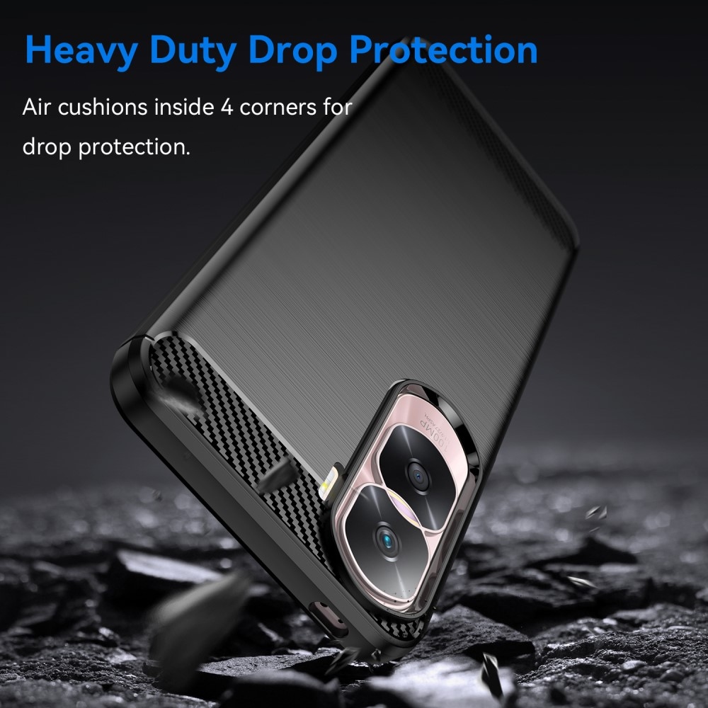 Szénálló zselés tok a Honor 90 Lite-hoz - fekete