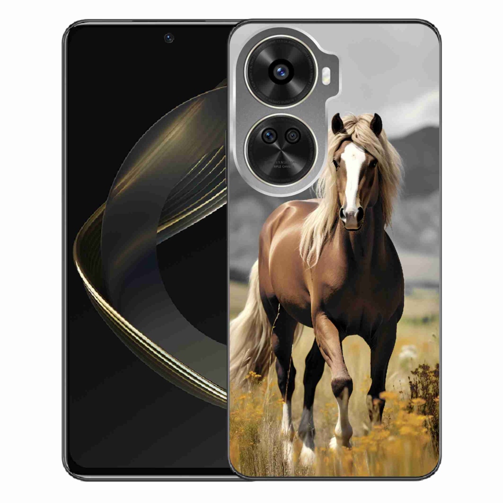 Zselés borítás mmCase a Huawei Nova 12 SE-hez - barna ló 1