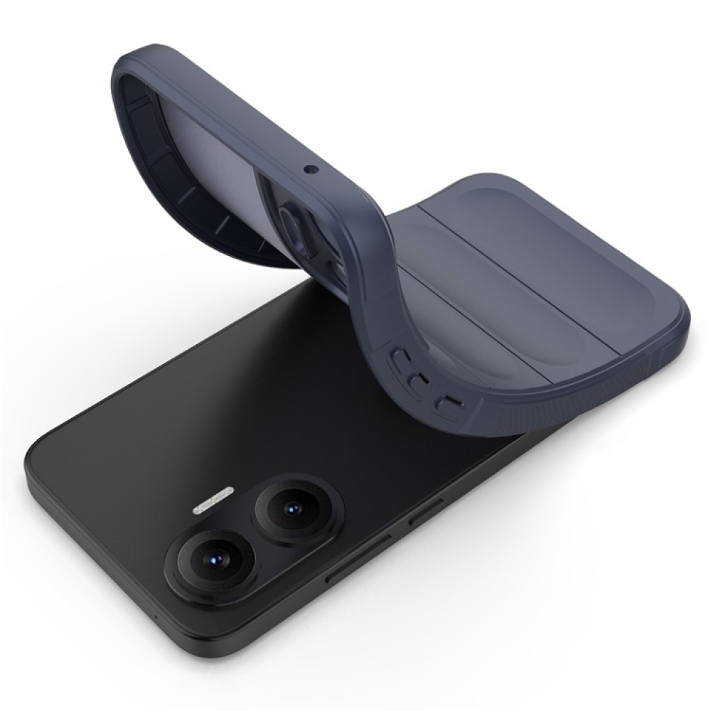 Rugg tartós zselés tok Xiaomi Poco F7 5G - sötétkék