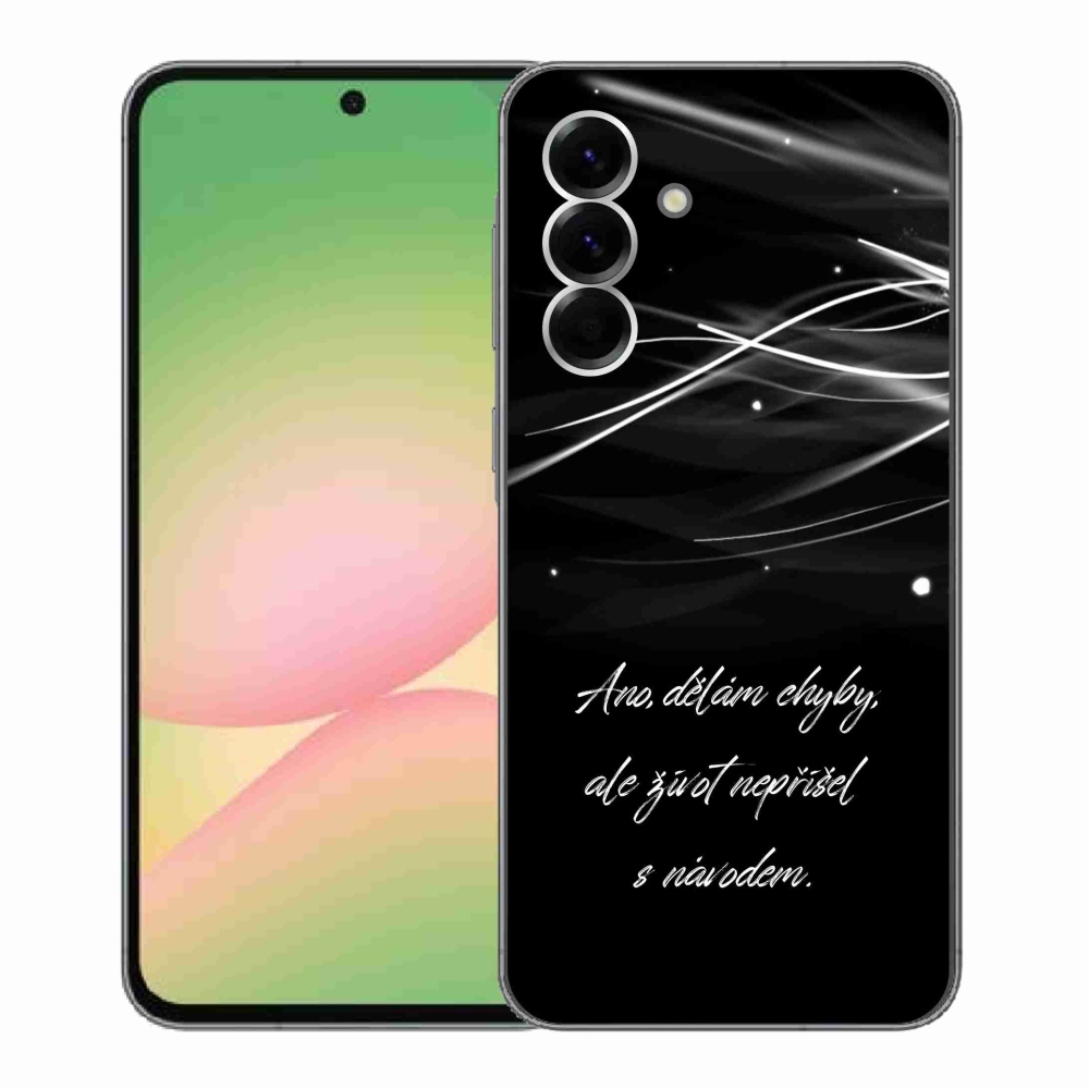 Gél borítás mmCase Samsung Galaxy A56 5G - idézem fekete háttérrel