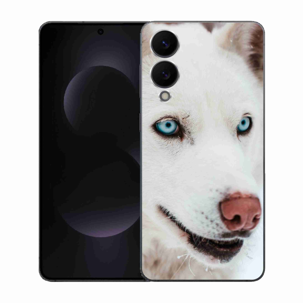 Gél borítás mmCase Samsung Galaxy S25 Edge készülékhez - kutyaszemmel nézet