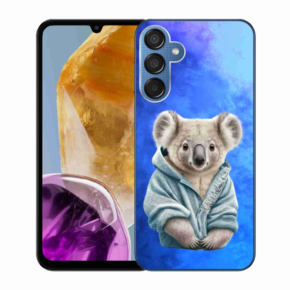 Zselés borítás mmCase Samsung Galaxy M15 5G - koala pulóverben