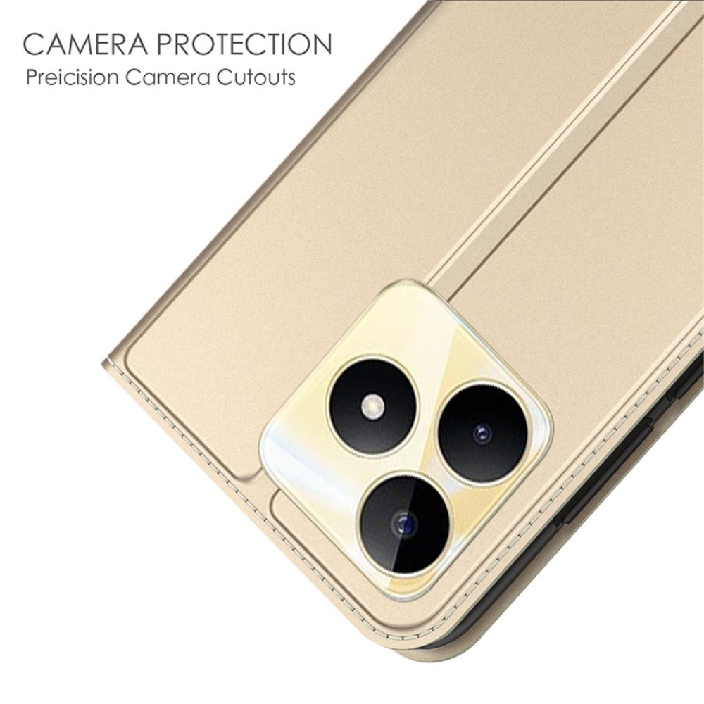 DUX könyvtáska a Realme C51/C53 készülékhez - arany színben