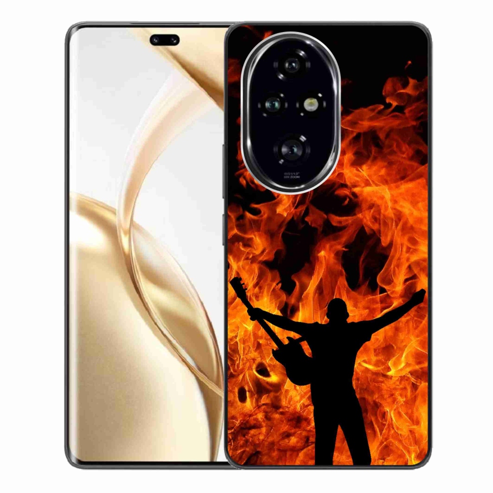 Gél borítás mmCase a Honor 200 Pro 5G számára - zenész és tűz