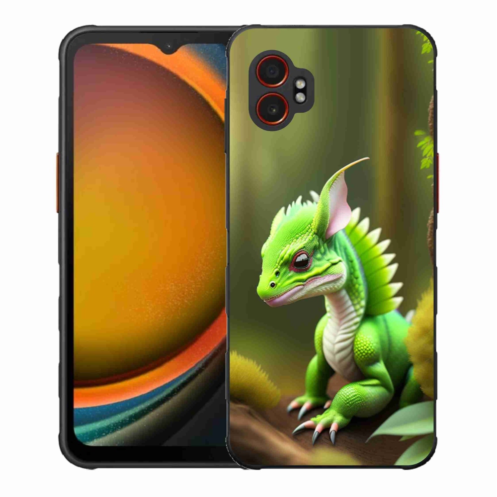Zselés borítás mmCase Samsung Galaxy Xcover 7 Pro készülékhez - zöld sárkány