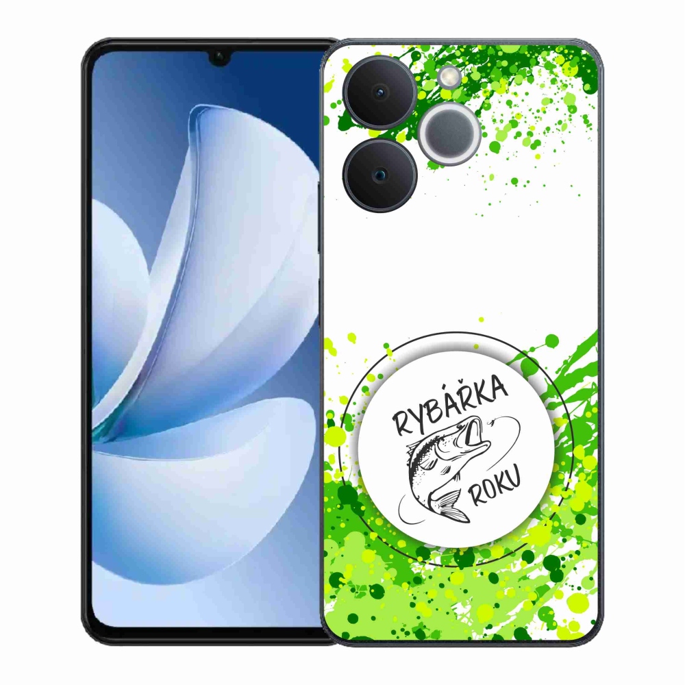 Gél borítás mmCase a Realme Note 70T-hez - az év halásznője fehér háttérrel