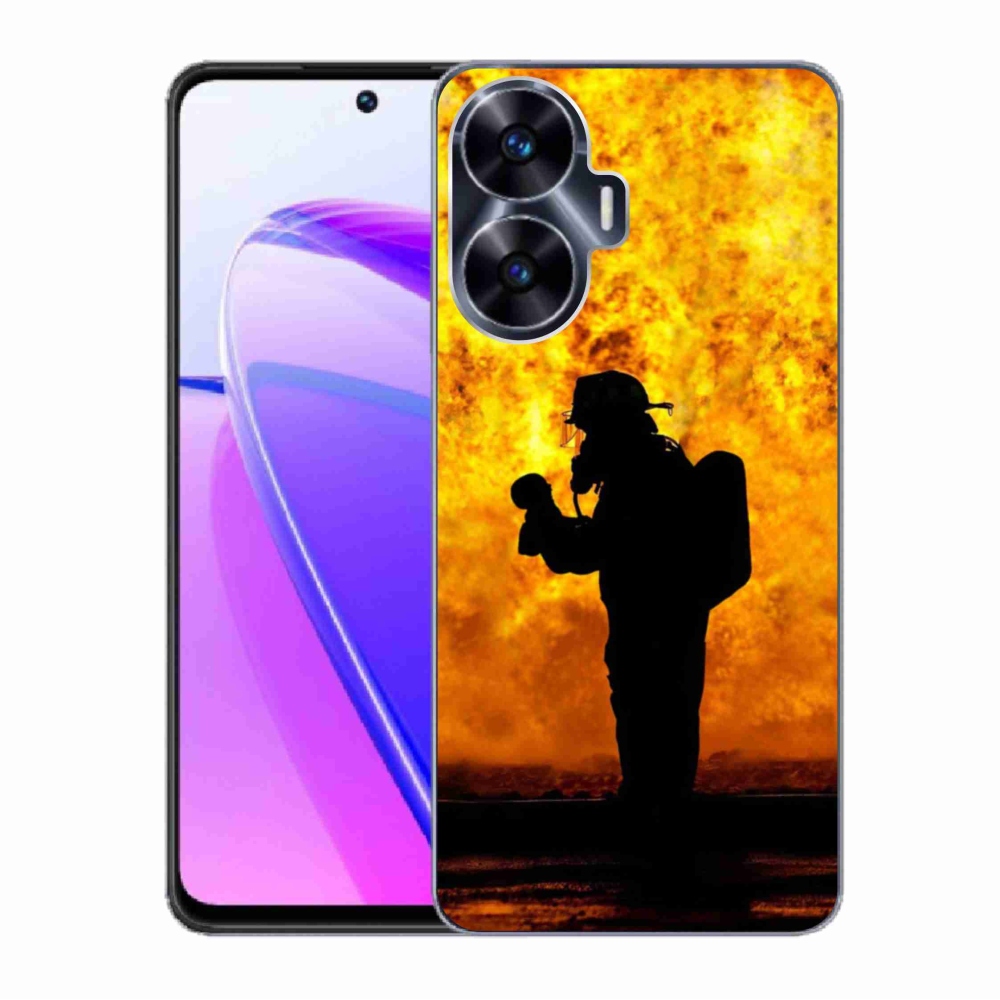 Gél borítás mmCase a Realme C55 készülékhez - tűzoltó