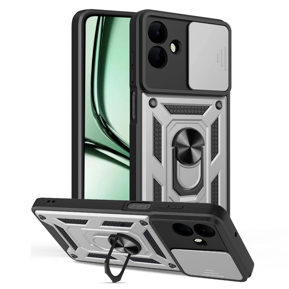 Csúszásálló borítás Samsung Galaxy A07 4G készülékhez - ezüst