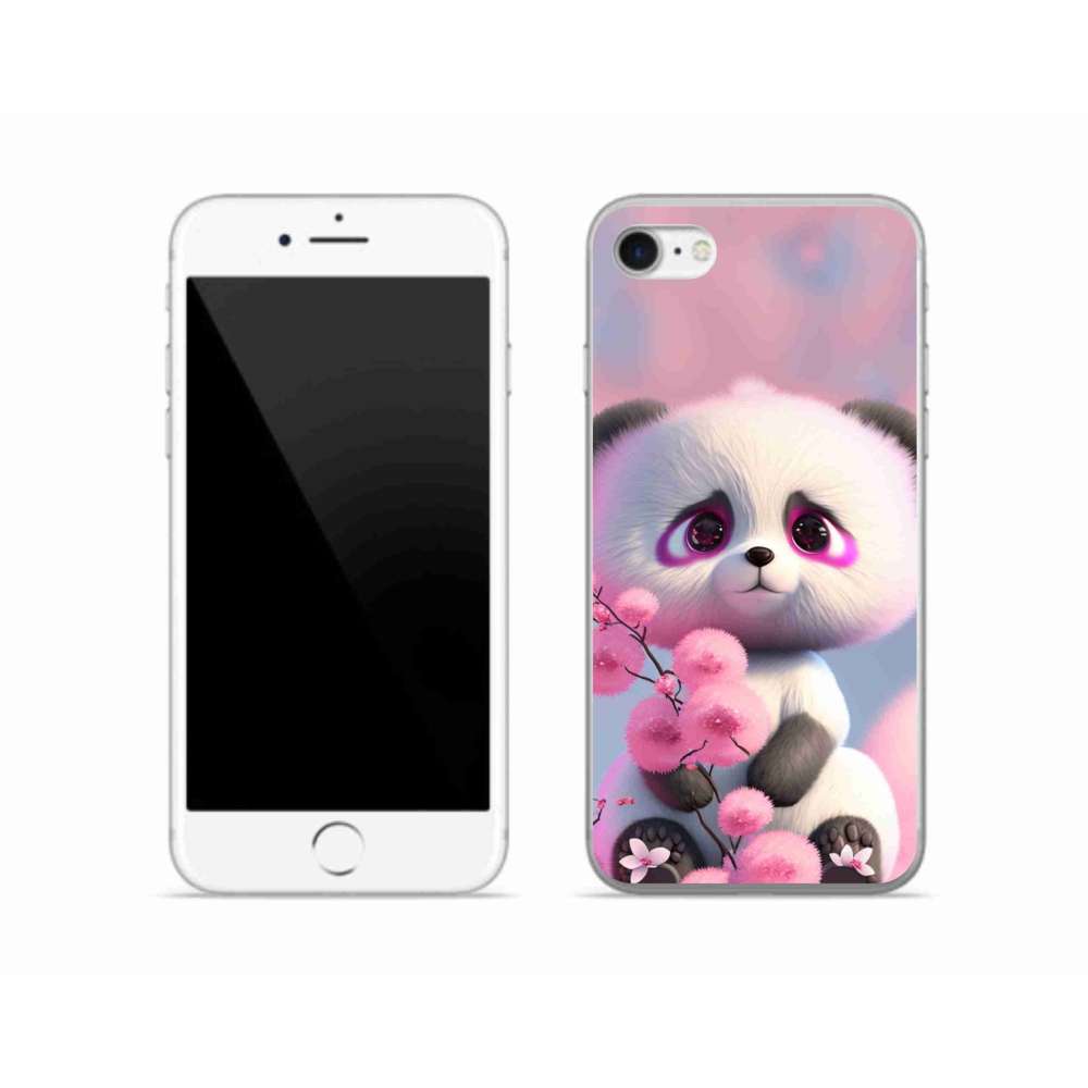 Zselés borítás mmCase iPhone SE (2022) - aranyos panda 1