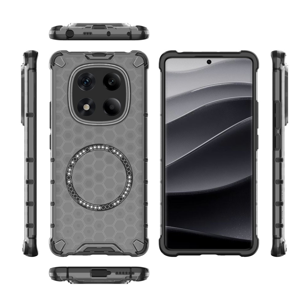 Mézédes tartós védőburkolat MagSafe-val Xiaomi Redmi Note 14 Pro - szürke