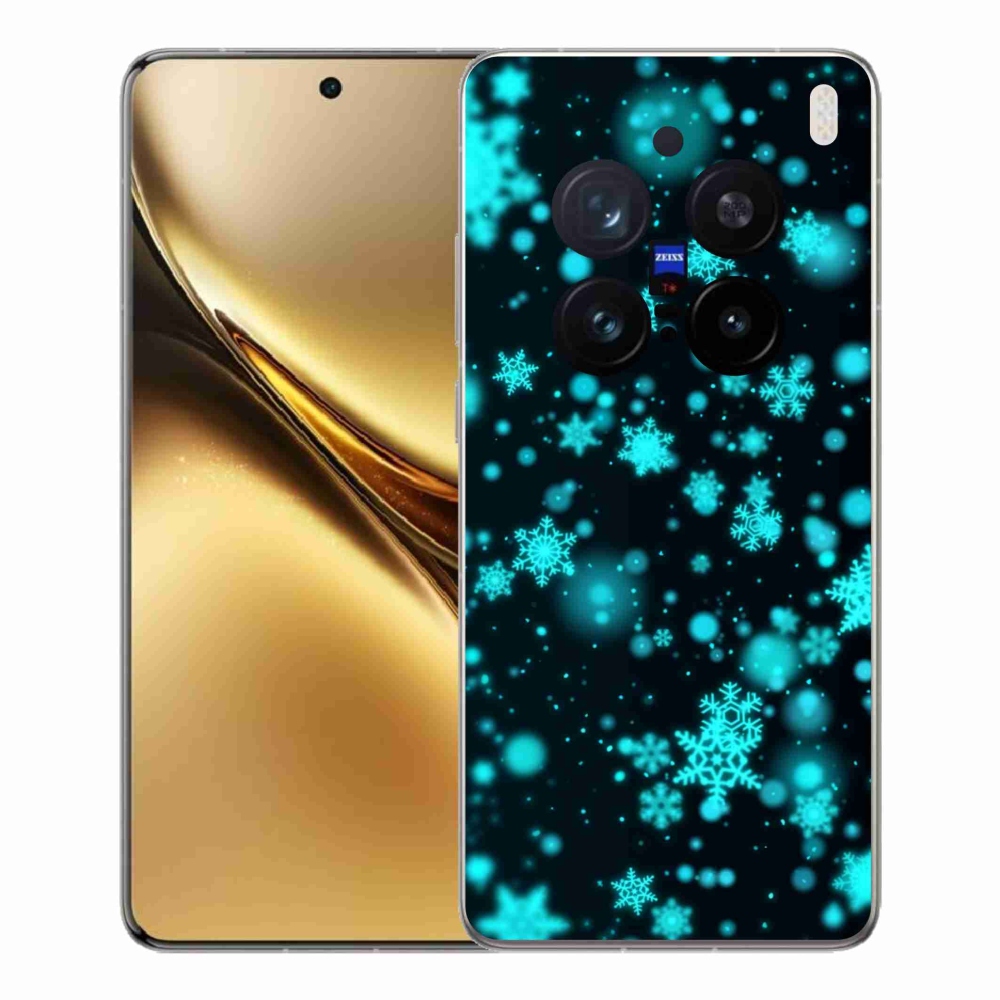 Zselés borítás mmCase a Vivo X200 Pro 5G készülékhez - hópelyhek 1