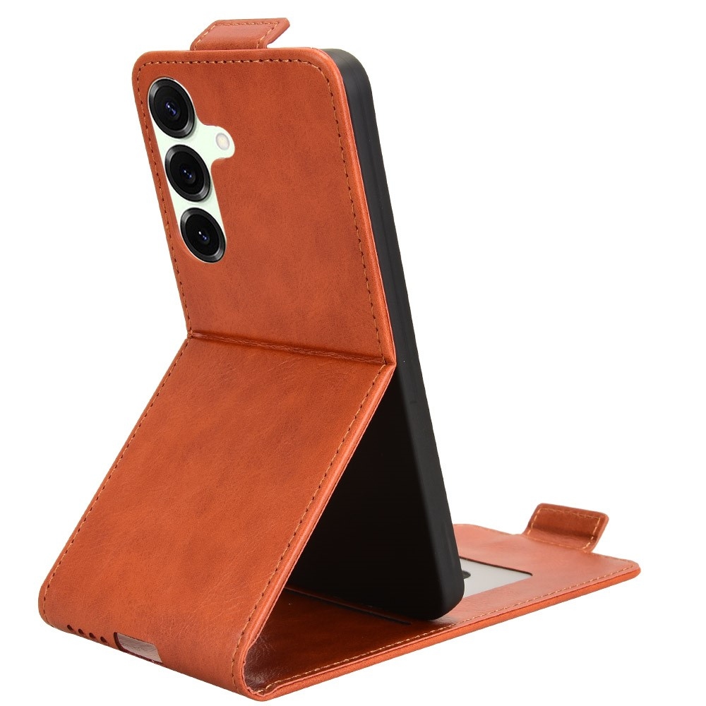 Vert flip tok Samsung Galaxy S25 FE készülékhez - narancssárga