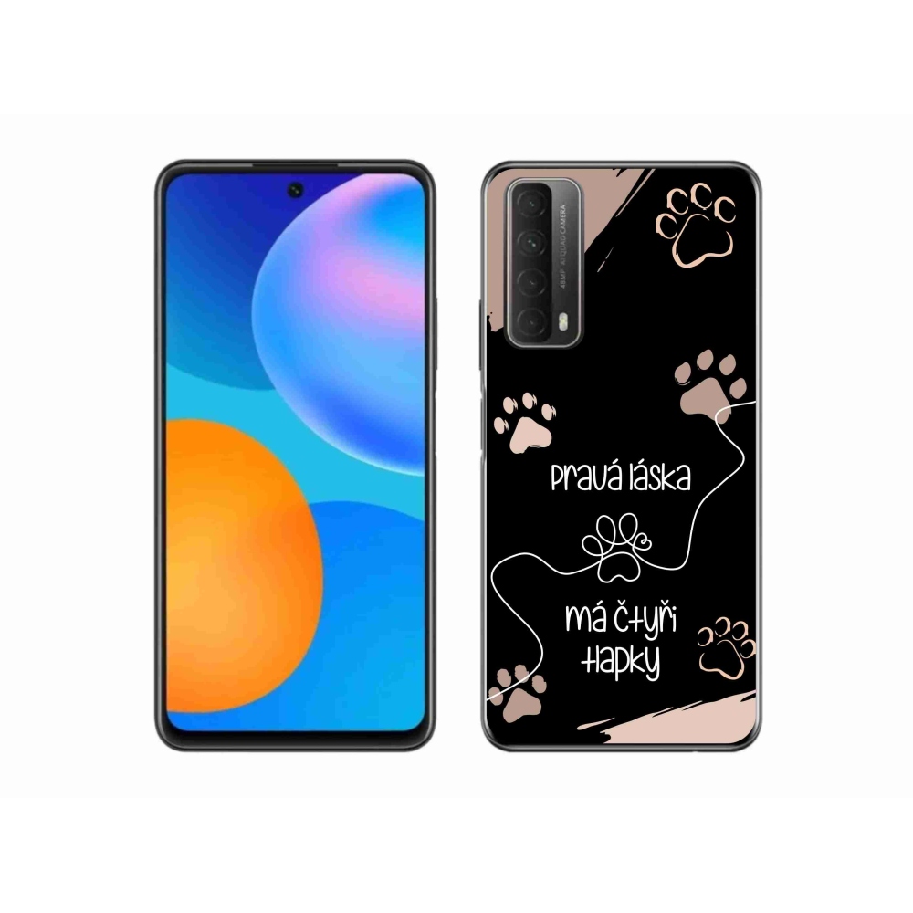 Gél borító mmCase a Huawei P Smart (2021) - kutya motívum 1 fekete háttér