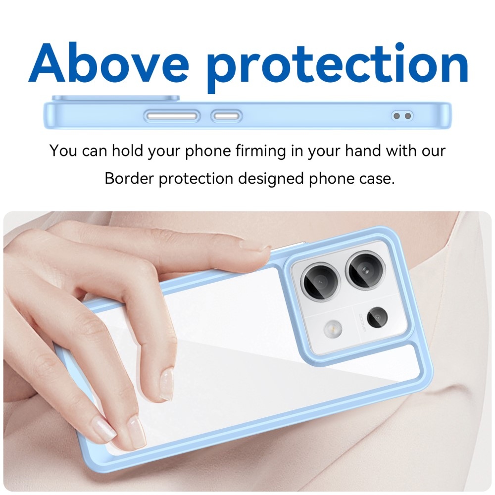 Gél tok rögzített hátlappal Xiaomi Redmi Note 13 Pro 5G/Poco X6 5G - kék