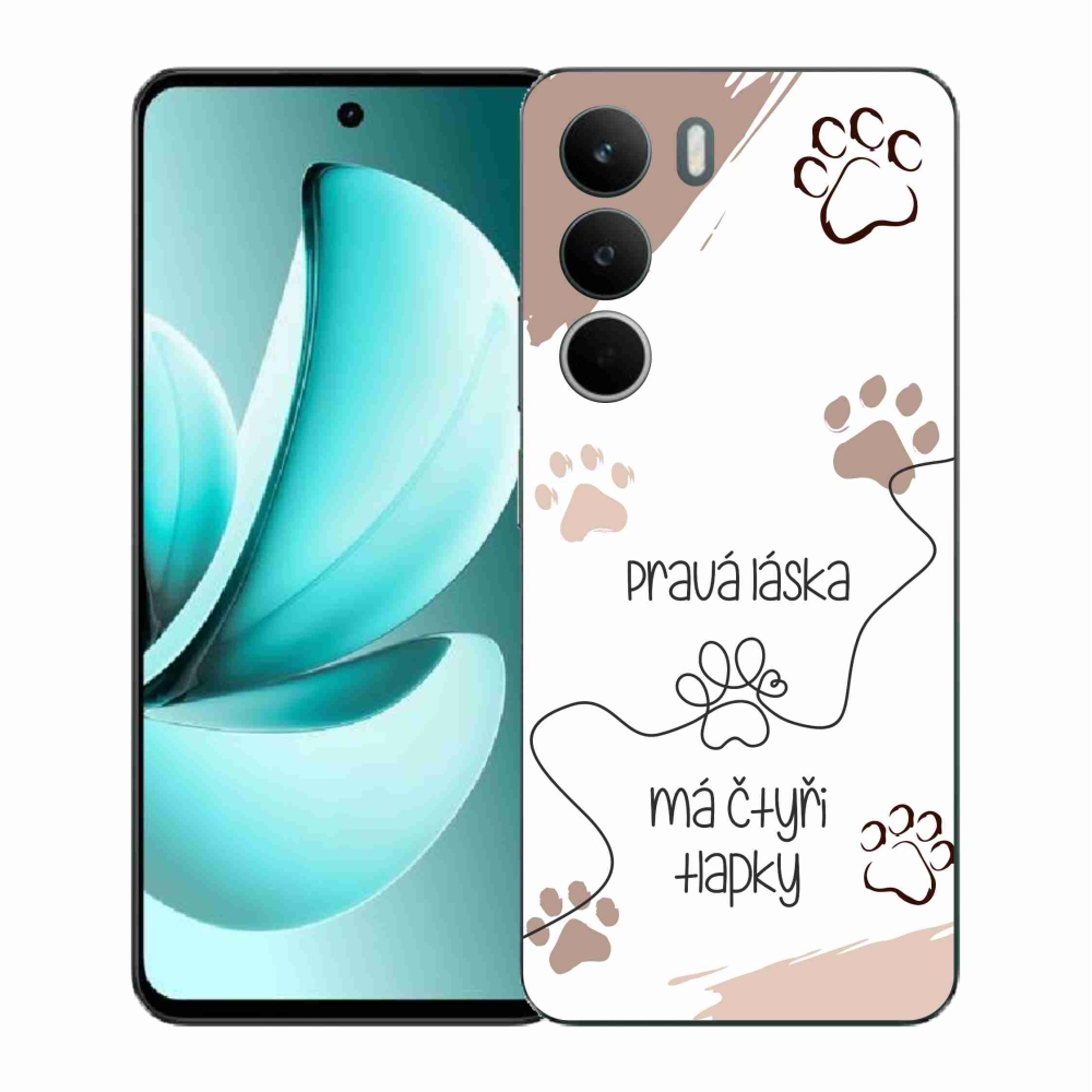 Gél tok mmCase a Realme C71 készülékhez - kutya motívum 1 fehér háttér