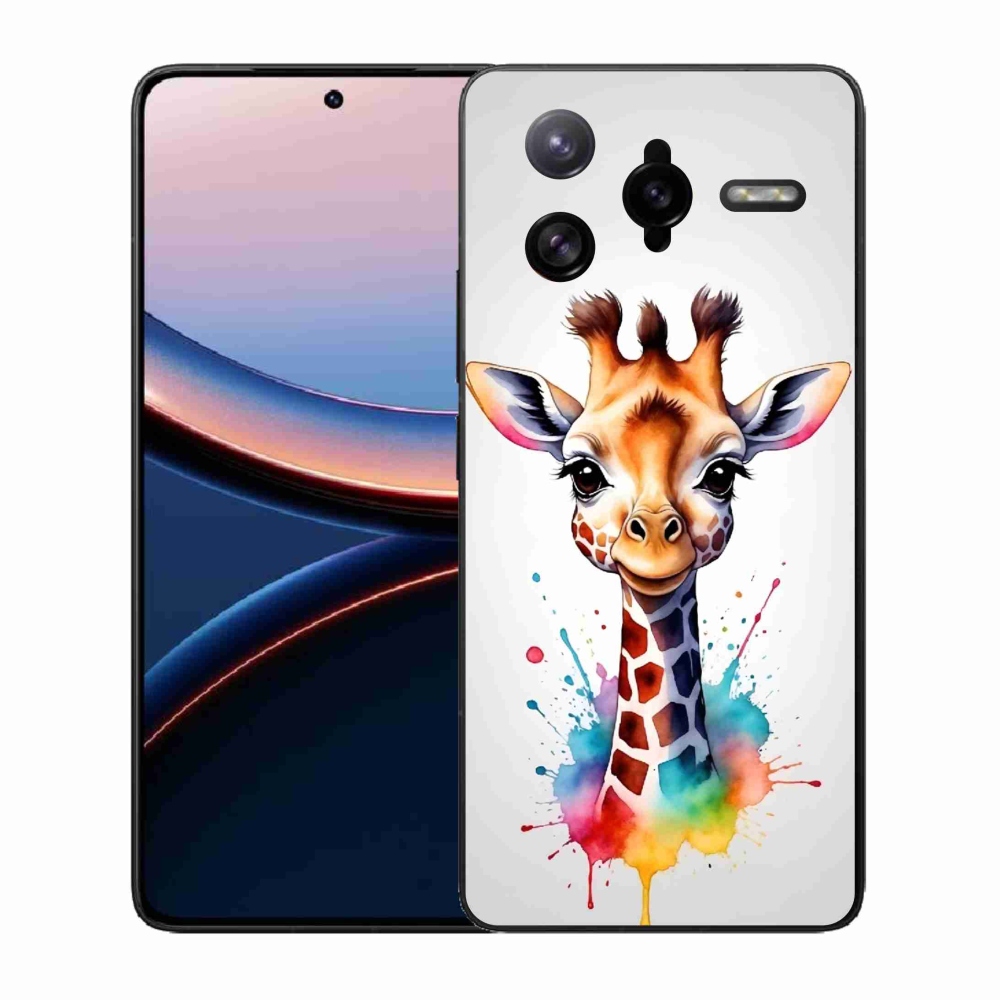 Gél borítás mmCase a Xiaomi Poco F7 Ultra számára - zsiráf 1