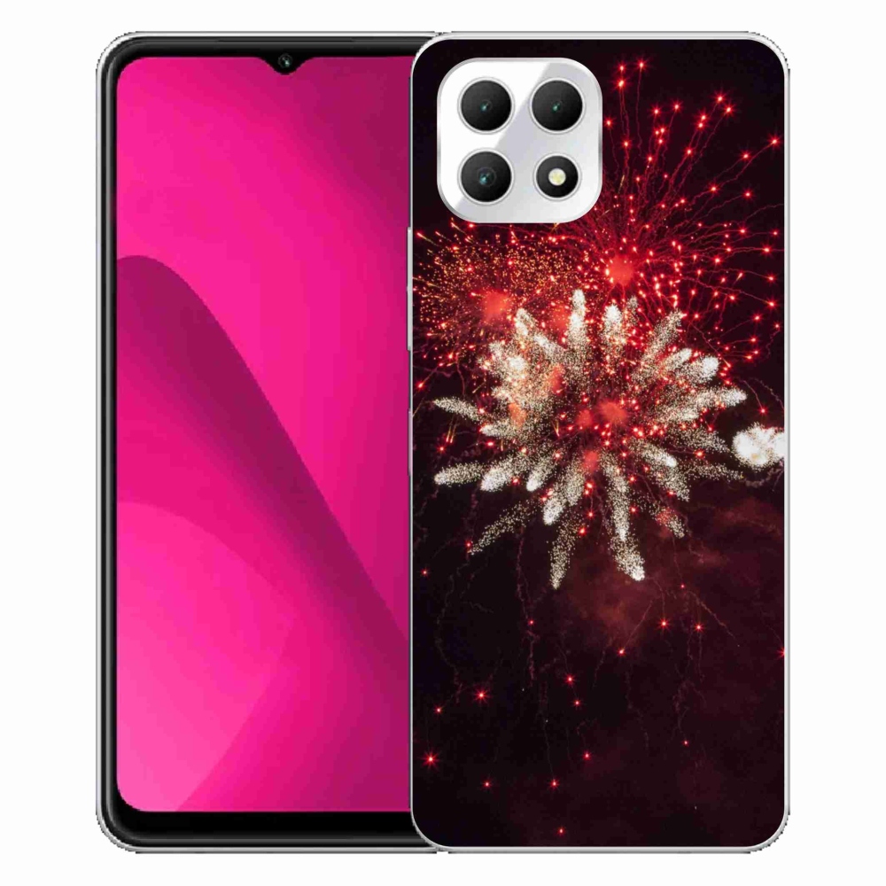 Zselés borítás mmCase a T-Mobile T Phone 2 készülékhez - tűzijátékok