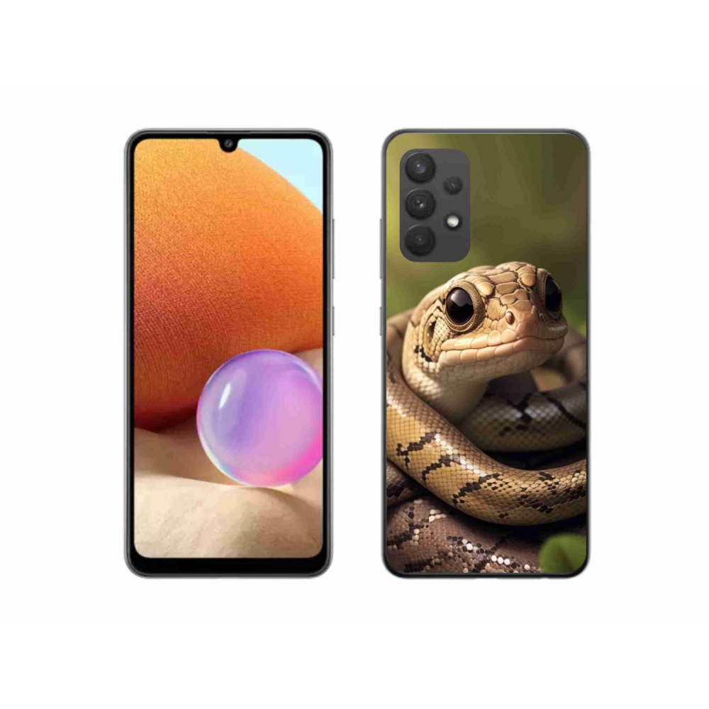 Gél védőburkolat mmCase Samsung Galaxy A32 4G - kígyó 1