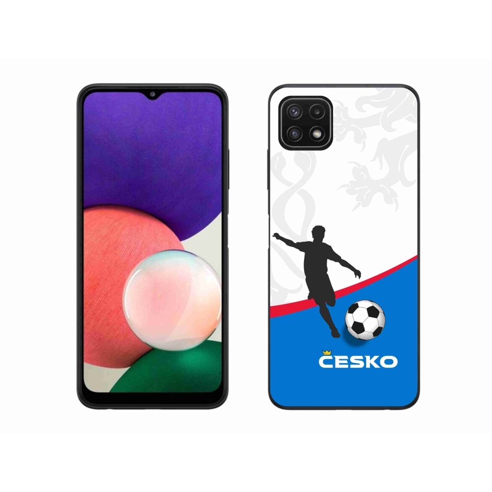 Gél borítás mmCase Samsung Galaxy A22 5G - foci Csehország 1