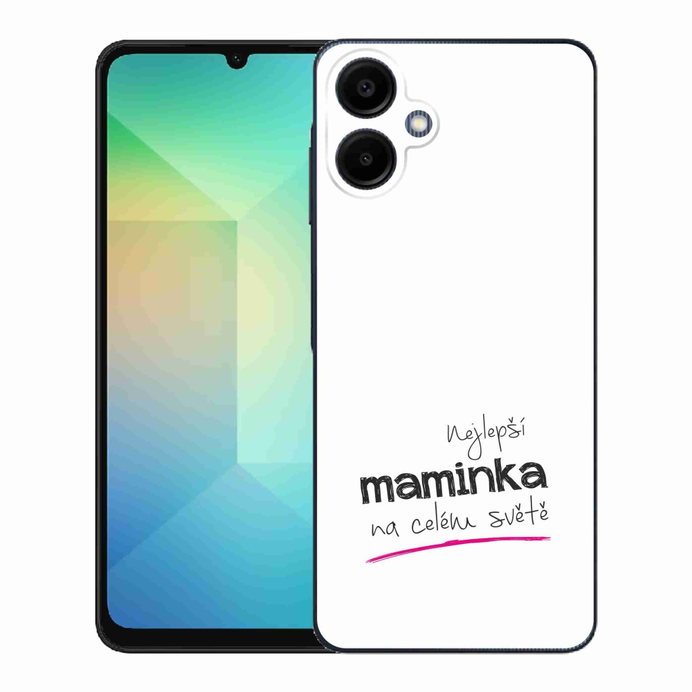 Gél borító mmCase Samsung Galaxy A06 4G - legjobb anya 4 fehér háttérrel